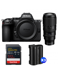 Nikon Z5 II + 100-400mm f/4.5-5.6 VR S + 1 SanDisk 512GB Extreme PRO UHS-II SDXC + 3 Nikon EN-EL15c