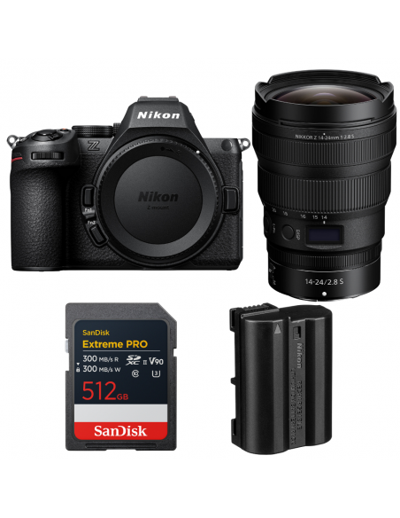 Nikon Z5 II + 14-24mm f/2.8 S + 1 SanDisk 512GB Extreme PRO UHS-II SDXC + Nikon EN-EL15c|MCZ DIRECT