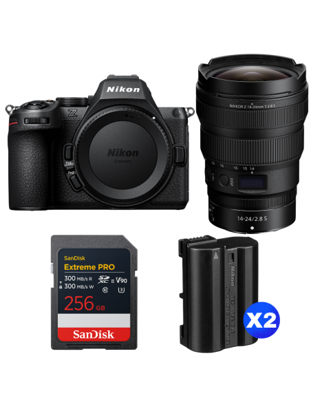Nikon Z5 II + 14-24mm f/2.8 S + 1 SanDisk 256GB Extreme PRO UHS-II SDXC + 2 Nikon EN-EL15c|MCZ DIRECT