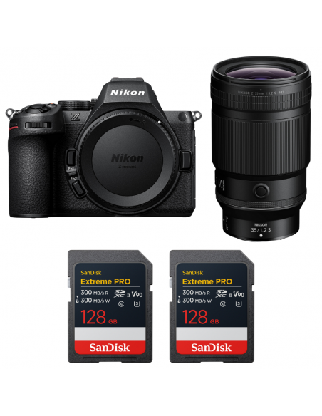 Nikon Z5 II + 35mm f/1.2 S + 2 SanDisk 128GB Extreme PRO UHS-II SDXC|MCZ DIRECT