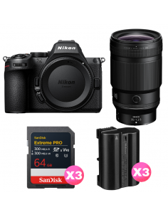 Nikon Z5 II + 35mm f/1.2 S + 3 SanDisk 64GB Extreme PRO UHS-II SDXC + 3 Nikon EN-EL15c