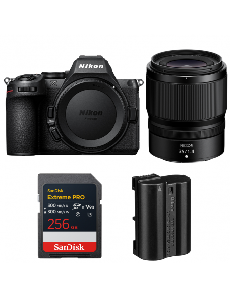 Nikon Z5 II + 35mm f/1.4 + 1 SanDisk 256GB Extreme PRO UHS-II SDXC + Nikon EN-EL15c|MCZ DIRECT