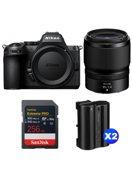 Nikon Z5 II + 35mm f/1.4 + 1 SanDisk 256GB Extreme PRO UHS-II SDXC + 2 Nikon EN-EL15c|MCZ DIRECT