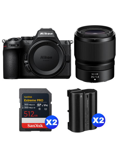 Nikon Z5 II + 35mm f/1.4 + 2 SanDisk 512GB Extreme PRO UHS-II SDXC + 2 Nikon EN-EL15c|MCZ DIRECT