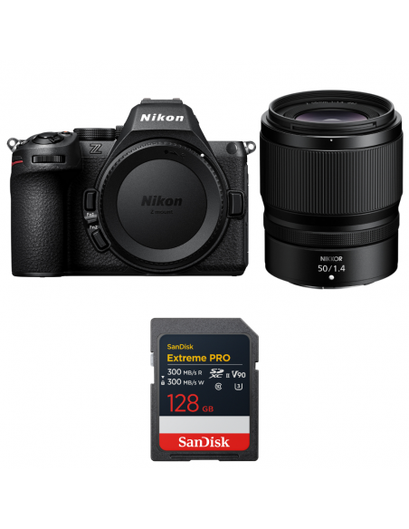 Nikon Z5 II + 50mm f/1.4 + 1 SanDisk 128GB Extreme PRO UHS-II SDXC|MCZ DIRECT