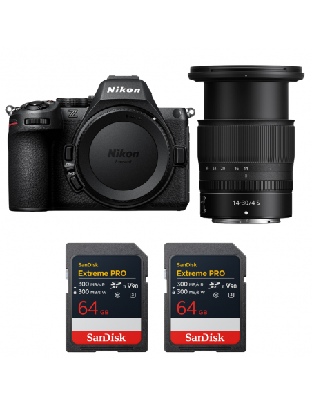 Nikon Z5 II + 14-30mm f/4 S + 2 SanDisk 64GB Extreme PRO UHS-II SDXC|MCZ DIRECT