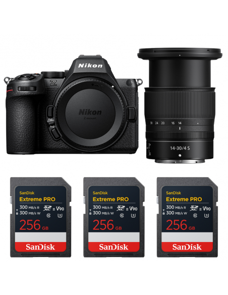 Nikon Z5 II + 14-30mm f/4 S + 3 SanDisk 256GB Extreme PRO UHS-II SDXC|MCZ DIRECT