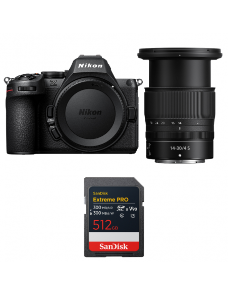 Nikon Z5 II + 14-30mm f/4 S + 1 SanDisk 512GB Extreme PRO UHS-II SDXC|MCZ DIRECT