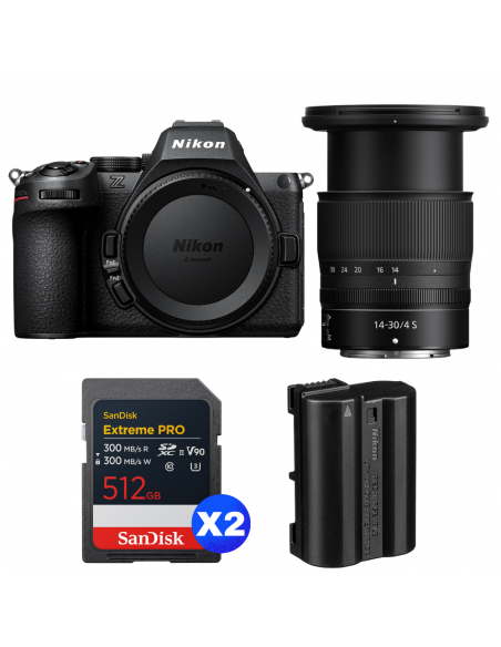 Nikon Z5 II + 14-30mm f/4 S + 2 SanDisk 512GB Extreme PRO UHS-II SDXC + Nikon EN-EL15c|MCZ DIRECT