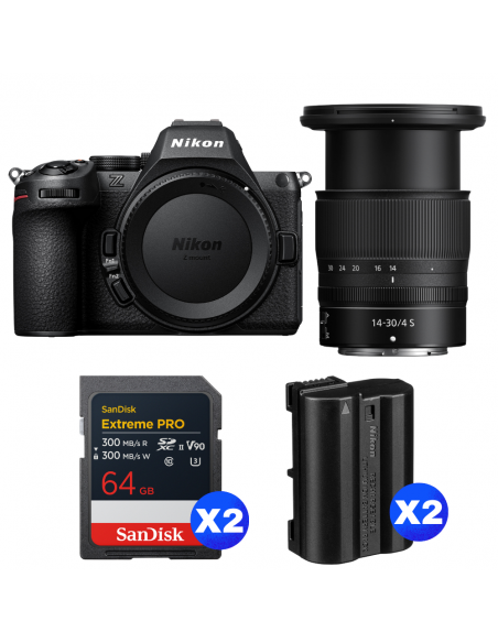 Nikon Z5 II + 14-30mm f/4 S + 2 SanDisk 64GB Extreme PRO UHS-II SDXC + 2 Nikon EN-EL15c|MCZ DIRECT