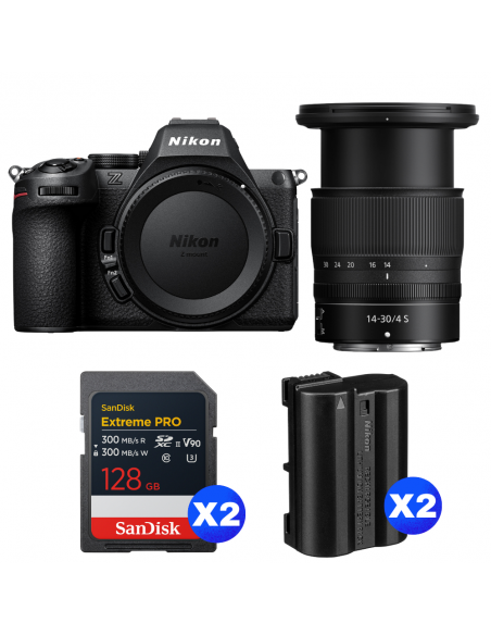 Nikon Z5 II + 14-30mm f/4 S + 2x SDXC 128GB + 2x EN-EL15c