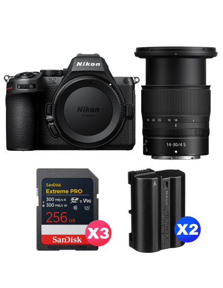 Nikon Z5 II + 14-30mm f/4 S + 3 SanDisk 256GB Extreme PRO UHS-II SDXC + 2 Nikon EN-EL15c|MCZ DIRECT