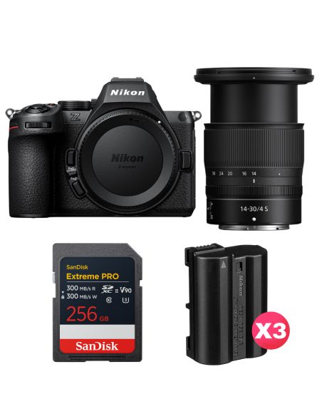 Nikon Z5 II + 14-30mm f/4 S + 1 SanDisk 256GB Extreme PRO UHS-II SDXC + 3 Nikon EN-EL15c|MCZ DIRECT