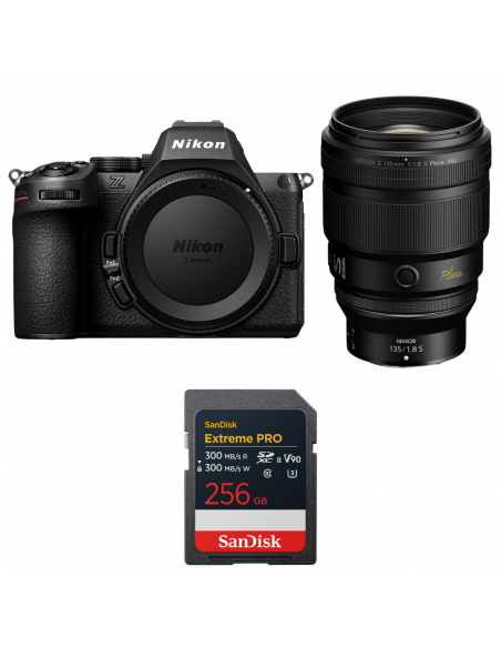 Nikon Z5 II + 135mm f/1.8 S Plena + 1 SanDisk 256GB Extreme PRO UHS-II SDXC|MCZ DIRECT