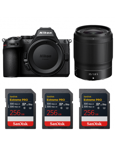 Nikon Z5 II + 35mm f/1.8 S + 3 SanDisk 256GB Extreme PRO UHS-II SDXC Nikon APPAREIL PHOTO HYBRIDE 2 609,00 € MCZ DIRECT