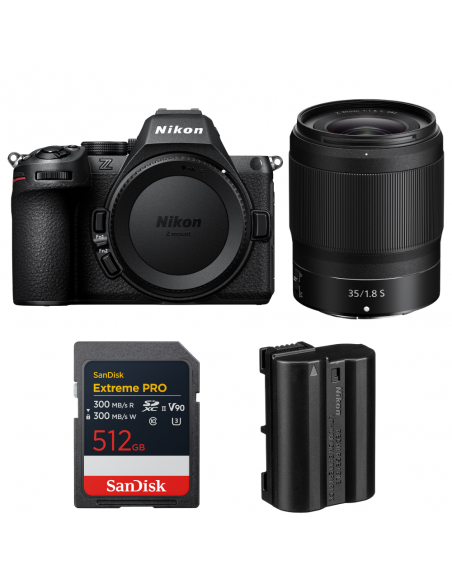 Nikon Z5 II + 35mm f/1.8 S + 1 SanDisk 512GB Extreme PRO UHS-II SDXC + Nikon EN-EL15c|MCZ DIRECT