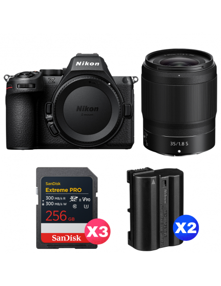 Nikon Z5 II + 35mm f/1.8 S + 3 SanDisk 256GB Extreme PRO UHS-II SDXC + 2 Nikon EN-EL15c|MCZ DIRECT