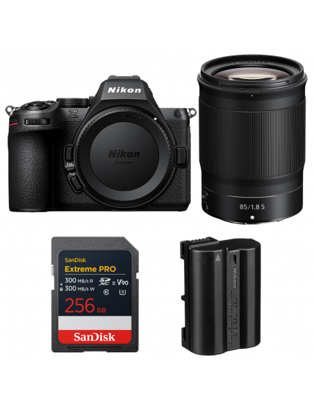Nikon Z5 II + 85mm f/1.8 S + 1 SanDisk 256GB Extreme PRO UHS-II SDXC + Nikon EN-EL15c|MCZ DIRECT