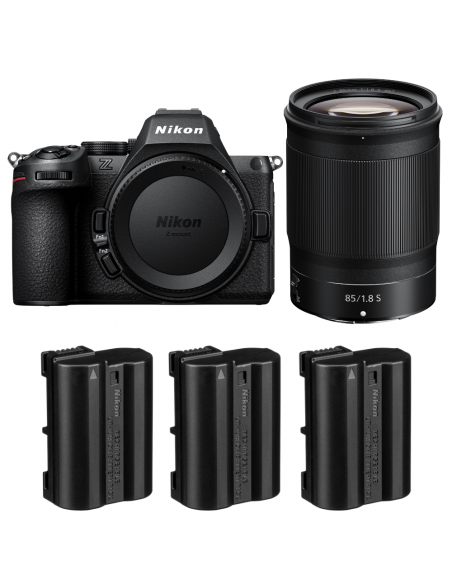 Nikon Z5 II + 85mm f/1.8 S + 3 Nikon EN-EL15c|MCZ DIRECT