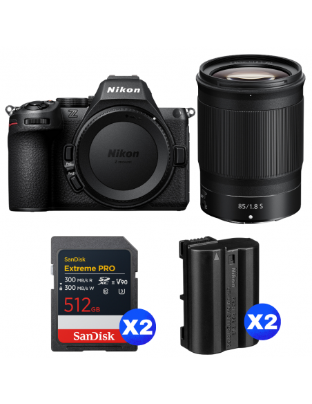 Nikon Z5 II + 85mm f/1.8 S + 2 SanDisk 512GB Extreme PRO UHS-II SDXC + 2 Nikon EN-EL15c|MCZ DIRECT