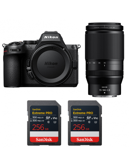 Nikon Z5 II + 70-180mm f/2.8 + 2 SanDisk 256GB Extreme PRO UHS-II SDXC|MCZ DIRECT