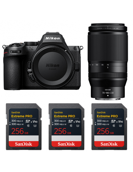 Nikon Z5 II + 70-180mm f/2.8 + 3 SanDisk 256GB Extreme PRO UHS-II SDXC|MCZ DIRECT