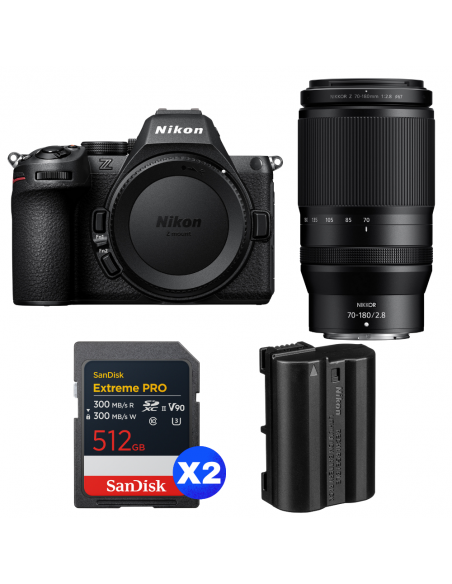Nikon Z5 II + 70-180mm f/2.8 + 2 SanDisk 512GB Extreme PRO UHS-II SDXC + Nikon EN-EL15c|MCZ DIRECT
