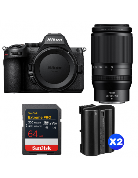 Nikon Z5 II + 70-180mm f/2.8 + 1 SanDisk 64GB Extreme PRO UHS-II SDXC + 2 Nikon EN-EL15c|MCZ DIRECT