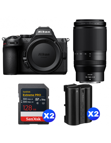 Nikon Z5 II + 70-180mm f/2.8 + 2 SanDisk 128GB Extreme PRO UHS-II SDXC + 2 Nikon EN-EL15c|MCZ DIRECT