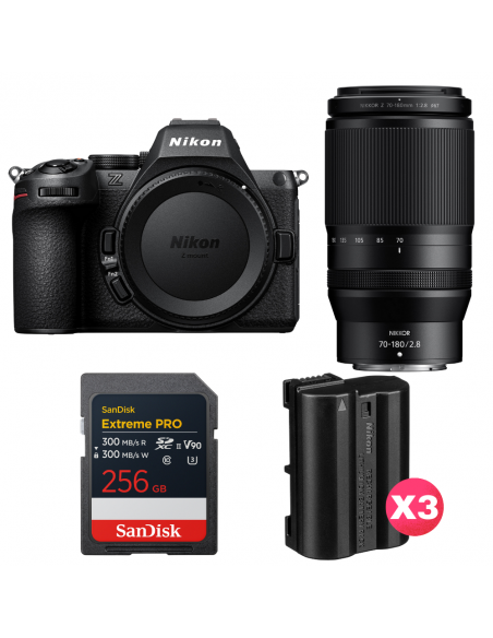 Nikon Z5 II + 70-180mm f/2.8 + 1 SanDisk 256GB Extreme PRO UHS-II SDXC + 3 Nikon EN-EL15c|MCZ DIRECT