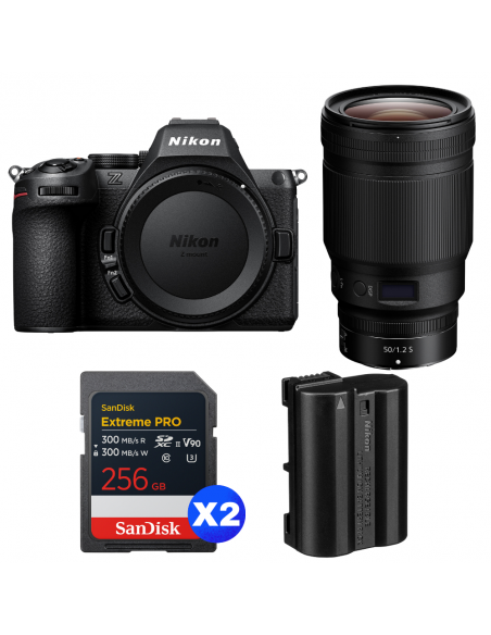 Nikon Z5 II + 50mm f/1.2 S + 2 SanDisk 256GB Extreme PRO UHS-II SDXC + Nikon EN-EL15c|MCZ DIRECT