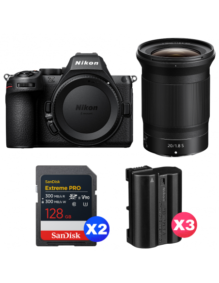 Nikon Z5 II + 20mm f/1.8 S + 2 SanDisk 128GB Extreme PRO UHS-II SDXC + 3 Nikon EN-EL15c|MCZ DIRECT