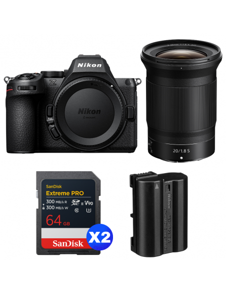 Nikon Z5 II + 20mm f/1.8 S + 2 SanDisk 64GB Extreme PRO UHS-II SDXC + Nikon EN-EL15c|MCZ DIRECT