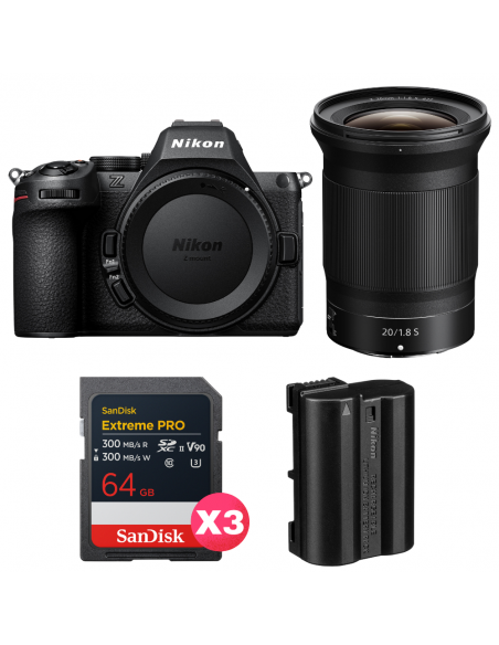 Nikon Z5 II + 20mm f/1.8 S + 3 SanDisk 64GB Extreme PRO UHS-II SDXC + Nikon EN-EL15c|MCZ DIRECT