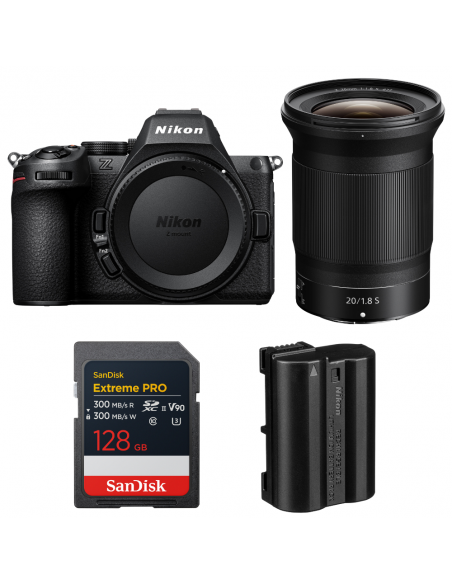 Nikon Z5 II + 20mm f/1.8 S + 1 SanDisk 128GB Extreme PRO UHS-II SDXC + Nikon EN-EL15c|MCZ DIRECT