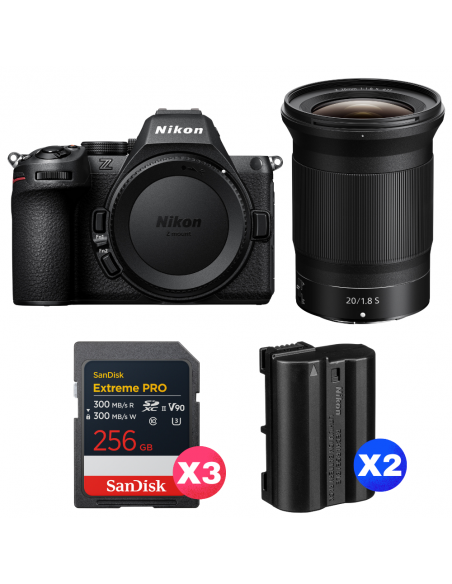 Nikon Z5 II + 20mm f/1.8 S + 3 SanDisk 256GB Extreme PRO UHS-II SDXC + 2 Nikon EN-EL15c|MCZ DIRECT