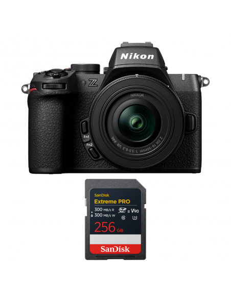 Nikon Z50 II + 16-50mm f/3.5-6.3 VR + 1 SanDisk 256GB Extreme PRO UHS-II SDXC|MCZ DIRECT
