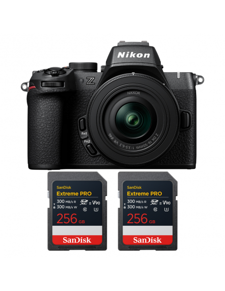 Nikon Z50 II + 16-50mm f/3.5-6.3 VR + 2 SanDisk 256GB Extreme PRO UHS-II SDXC|MCZ DIRECT