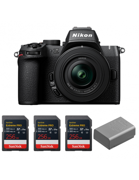 Nikon Z50 II + 16-50mm f/3.5-6.3 VR + 3 SanDisk 256GB Extreme PRO UHS-II SDXC + Nikon EN-EL25a|MCZ DIRECT