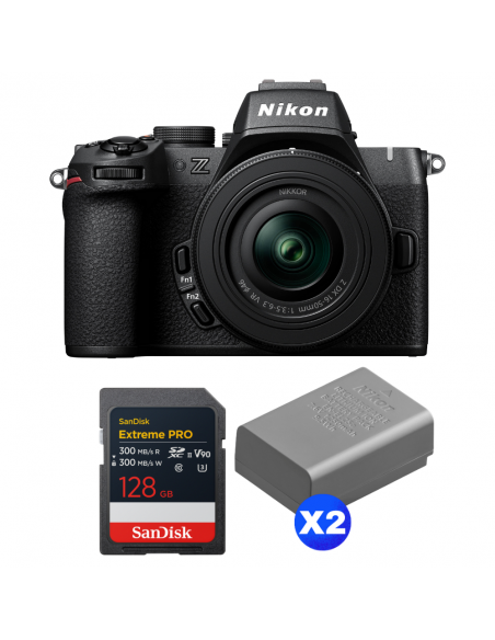 Nikon Z50 II + 16-50mm f/3.5-6.3 VR + 1 SanDisk 128GB Extreme PRO UHS-II SDXC + 2 Nikon EN-EL25a|MCZ DIRECT