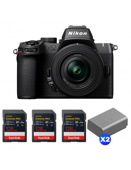Nikon Z50 II + 16-50mm f/3.5-6.3 VR + 3 SanDisk 128GB Extreme PRO UHS-II SDXC + 2 Nikon EN-EL25a|MCZ DIRECT