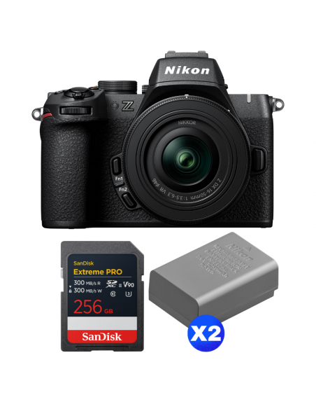 Nikon Z50 II + 16-50mm f/3.5-6.3 VR + 1 SanDisk 256GB Extreme PRO UHS-II SDXC + 2 Nikon EN-EL25a|MCZ DIRECT