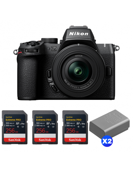 Nikon Z50 II + 16-50mm f/3.5-6.3 VR + 3 SanDisk 256GB Extreme PRO UHS-II SDXC + 2 Nikon EN-EL25a|MCZ DIRECT