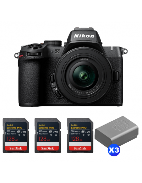 Nikon Z50 II + 16-50mm f/3.5-6.3 VR + 3 SanDisk 128GB Extreme PRO UHS-II SDXC + 3 Nikon EN-EL25a|MCZ DIRECT