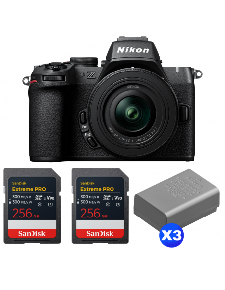 Nikon Z50 II + 16-50mm f/3.5-6.3 VR + 2 SanDisk 256GB Extreme PRO UHS-II SDXC + 3 Nikon EN-EL25a|MCZ DIRECT