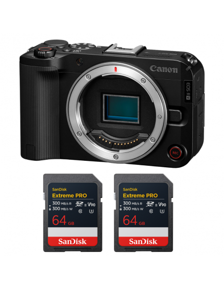 Canon EOS R50 V + 2 SanDisk 64GB Extreme PRO UHS-II SDXC|MCZ DIRECT