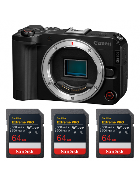Canon EOS R50 V + 3 SanDisk 64GB Extreme PRO UHS-II SDXC|MCZ DIRECT