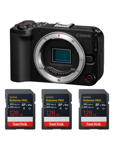 Canon EOS R50 V + 3 SanDisk 128GB Extreme PRO UHS-II SDXC|MCZ DIRECT