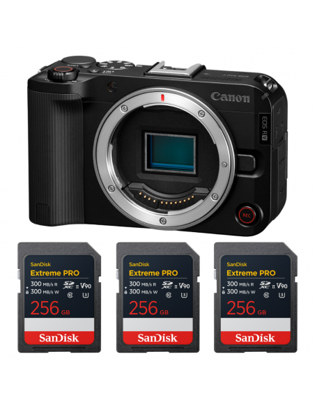 Canon EOS R50 V + 3 SanDisk 256GB Extreme PRO UHS-II SDXC|MCZ DIRECT