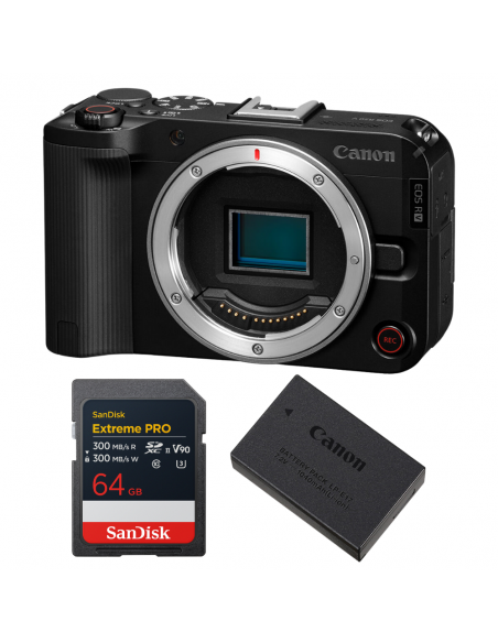 Canon EOS R50 V + 1 SanDisk 64GB Extreme PRO UHS-II SDXC + Canon LP-E17|MCZ DIRECT
